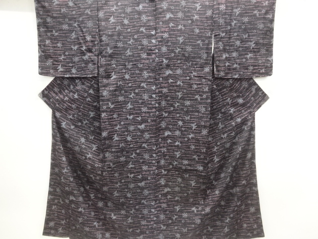 JAPANESE KIMONO / ANTIQUE KIMONO / TAISHO ROMAN STYLE / SILK / BUTTERFLY